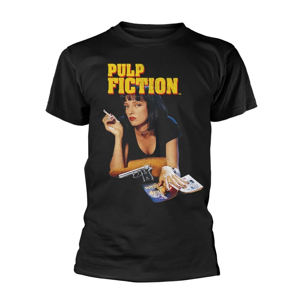 movie Pulp Fiction graphics 100%cotton unisex shirt 2026 Summer New O-neck Men's Y2k Short Sleeve Retro fashion Tshirt fan gift
