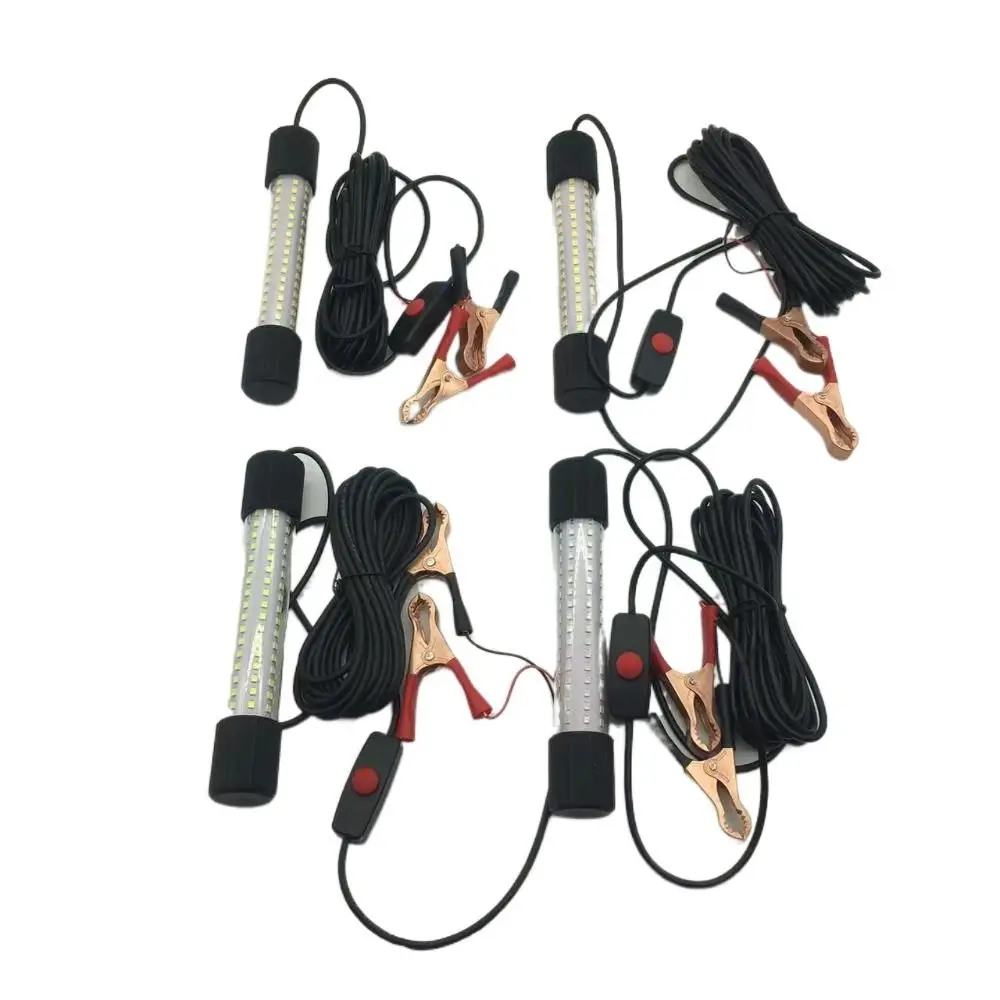 

126 светодиодов, 12 В, светильник для рыбалки, водонепроницаемый, белый, зеленый, синий, светодиодный подводный светильник, привлекает креветки, ловушка для крокодила, приманки, лампа для поиска