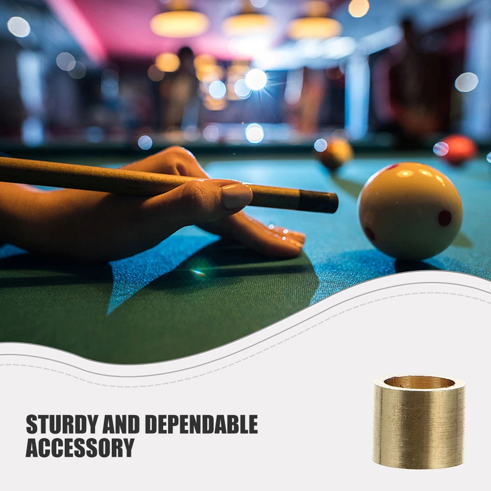 

20 Pcs Billiard Accessories Billiards Stick Ferrules Copper Mouth Tip Brass Pool