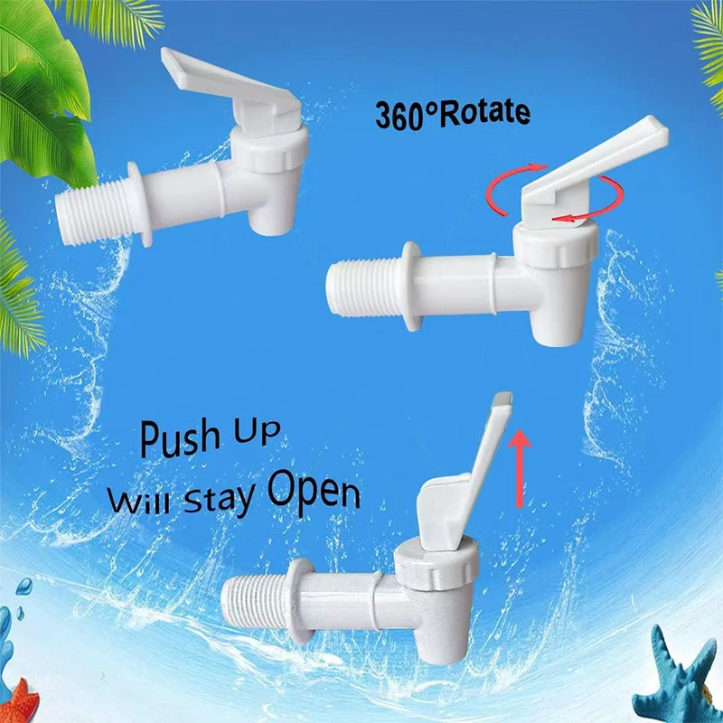Replaceable Lift Switch Plastic Faucet Water Dispenser Spout Mineral Water Bucket Wine Bucket Juice Kettle Water Tank Faucet