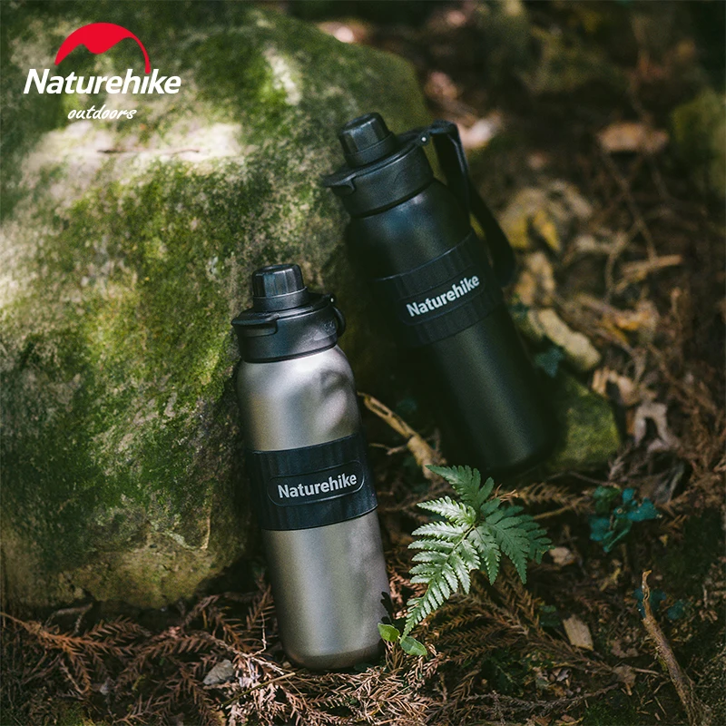 Naturerandonnée 600ml titane bouteille d'eau en plein air Camping antibactérien isolé tasse tourisme sport cyclisme randonnée Thermos