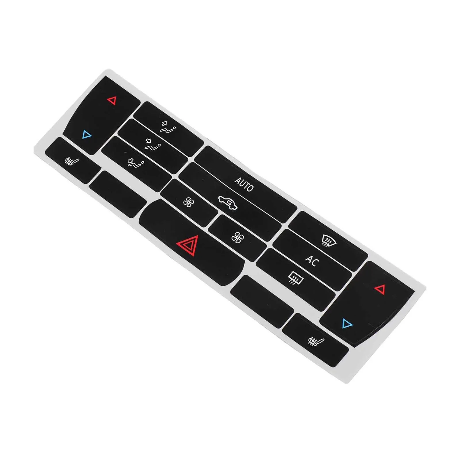 Button Restoration Climate Control Decals Reflected Illumination Black Overlay Firm Application High Grade Material