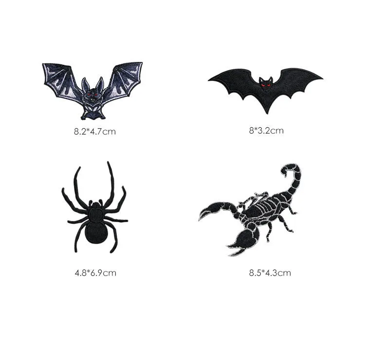 Fashion Ladybug beetle insect patches for clothing phone case sticker DIY small decorative cute embroidery appliques badges