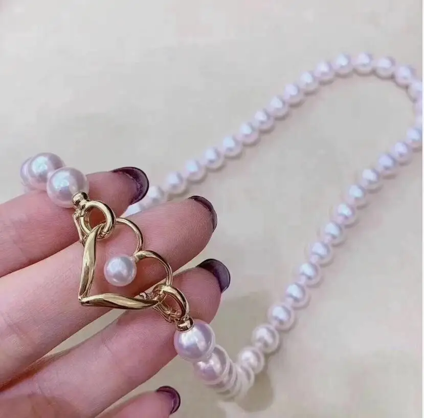 

classic 8-9 mm 9-10mm 10-11mm south sea round white pearl necklace 18inch 925s