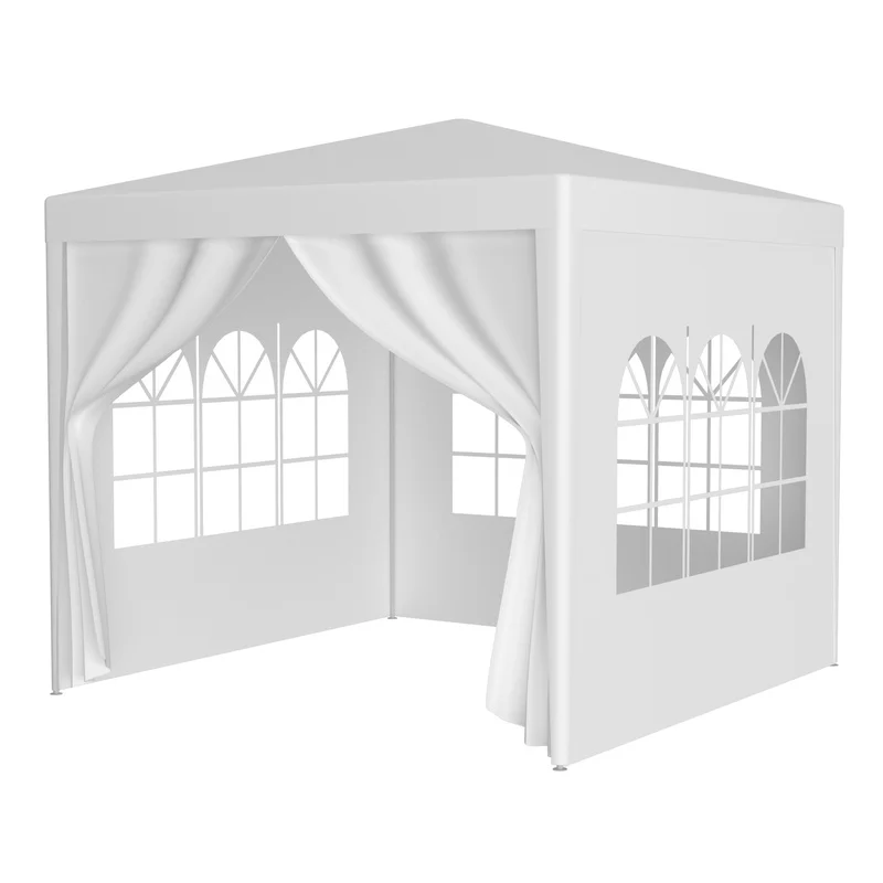 

10x10 ft Heavy Duty Outdoor Gazebo Tent with 4 Removable Sides for Wedding or Party