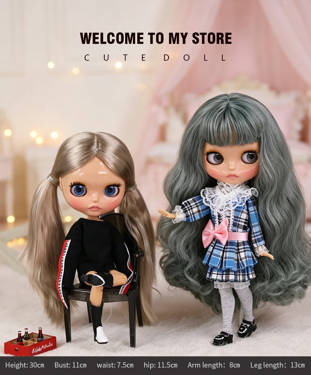 ICY DBS Blyth Puppe BJD Gelenkige Puppe mit Gebräunter Haut Set 1/6 Maßstab 30 cm Mädchen Geschenk Anime SD – Detail 2