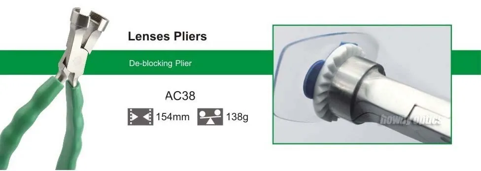 Quality Glasses AC Lenses Plier Anti Slip Rubber Handle Eyeglass Plier AC37 AC38 AC39 AC40 view 6