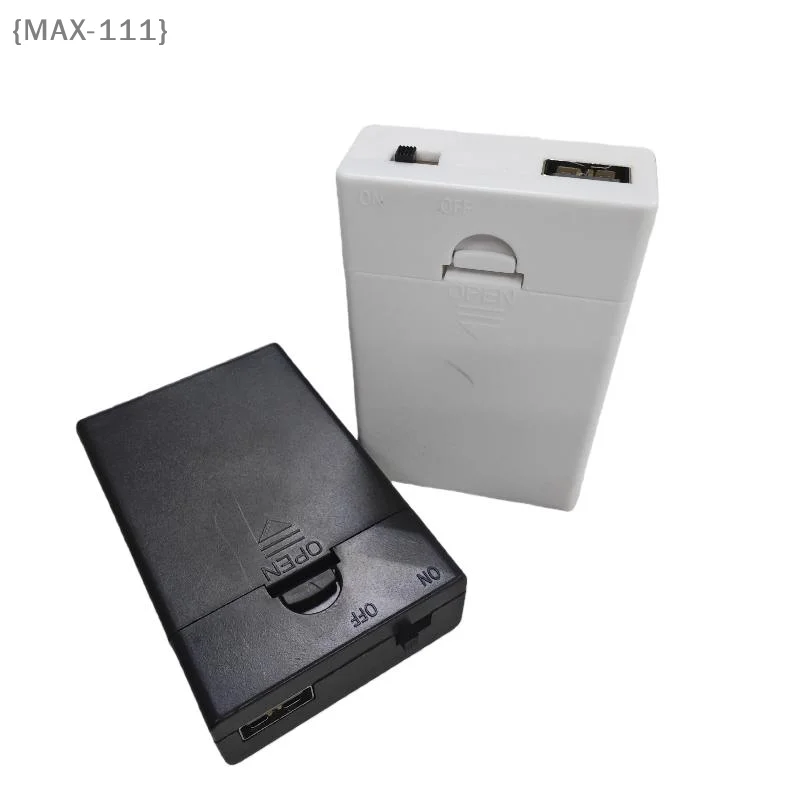 【F2-MAX111】1Pcs Built In USB Battery Holder With Switch And Cover 3AA 4.5V Battery Box AA Battery Case DIY Accessories