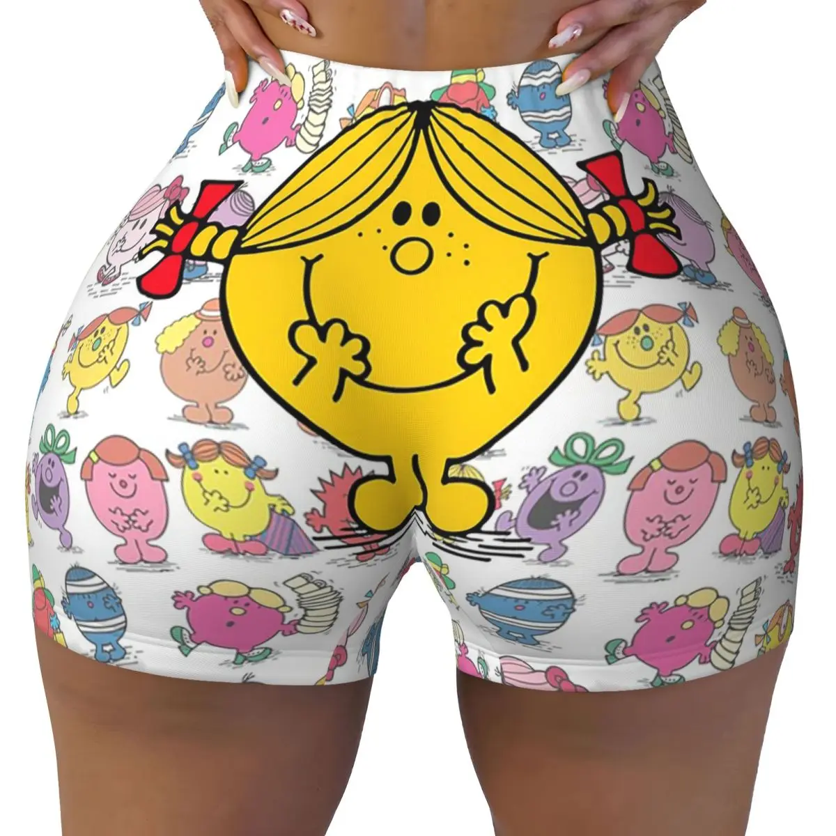 مخصص ليتل ملكة جمال أشعة الشمس اليوغا السراويل النساء الصالة الرياضية تجريب الجري الكرة الطائرة الرياضية السائق السراويل #1