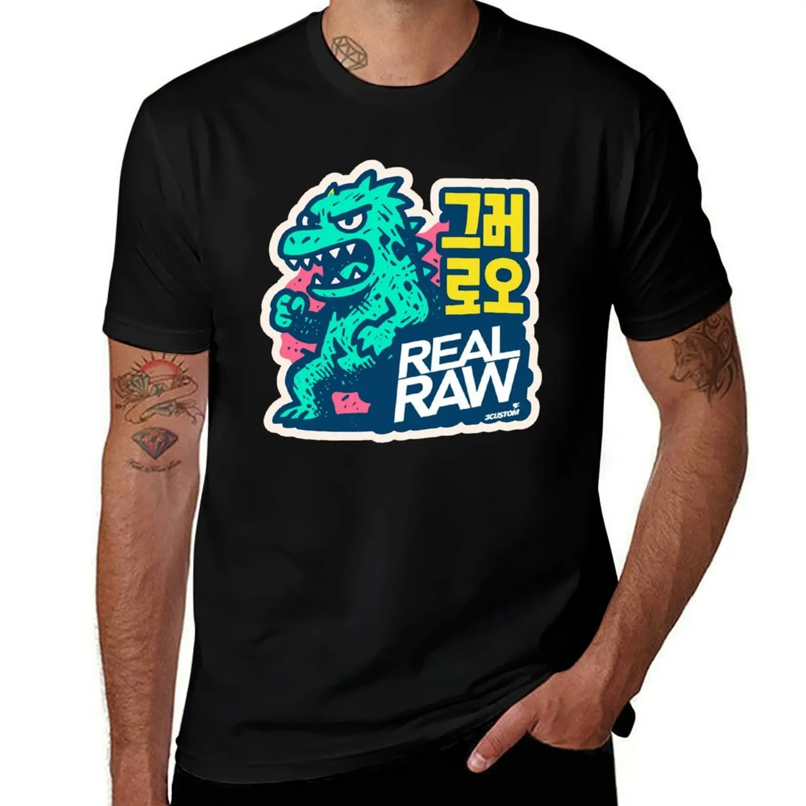 

RAW KAIJU – Urban Monster Style T-Shirt Short sleeve tee tops street wear Short sleeve tee men