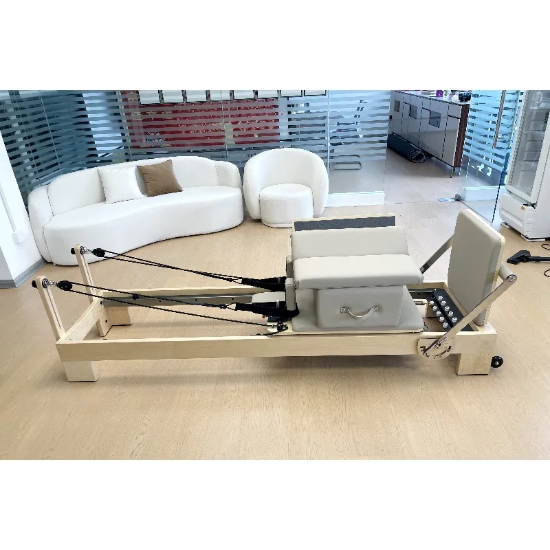 YTYIN Pilates Reformer Maple Wood Reformer Home Commercial Fitness Equipment Factory Direct Sales