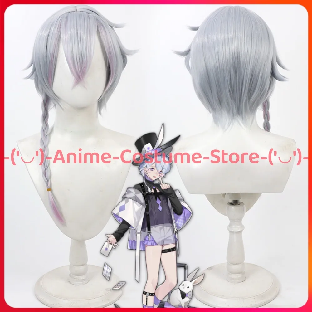 

Mahjong Soul Genius Magician Lyon Cosplay Wig Anime Game Character Halloween Carnival Party Wigs Heat Resistant Synthetic Hair