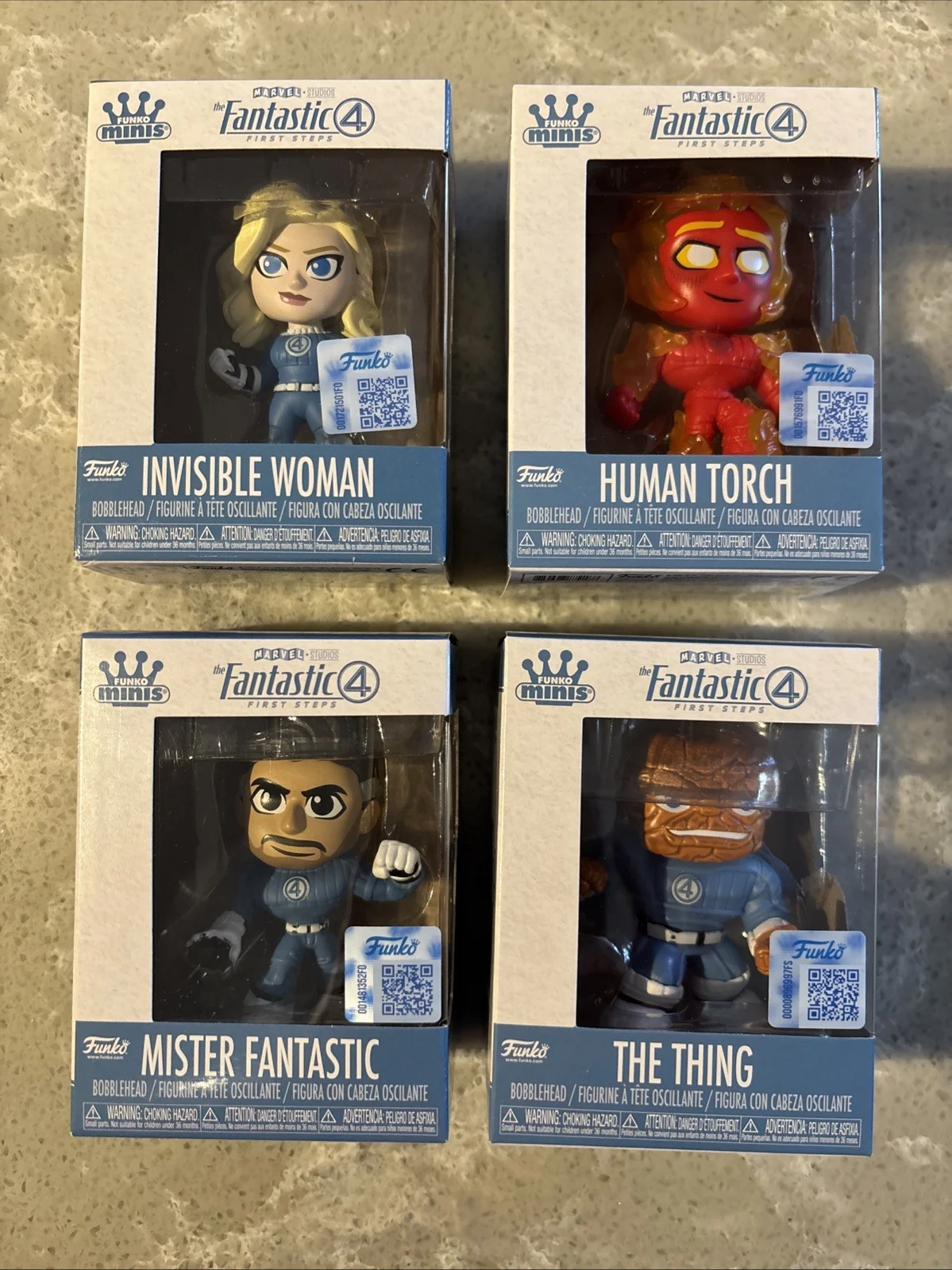 Caja Sorpresa de Figuras de Los Cuatro Fantásticos, Funko Pop Oficial, Edición Limitada Coleccionable, Figuras para Fans de Marvel, Regalo