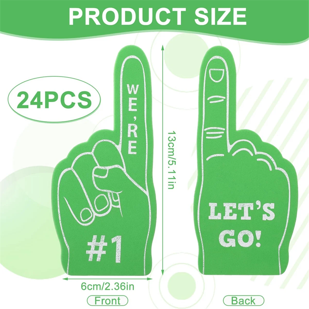 إصبع رياضي صغير من الرغوة ، عصي أحداث رياضية لكرة السلة وكرة القدم ، ألعاب الرقص ، لوازم الحفلات #3