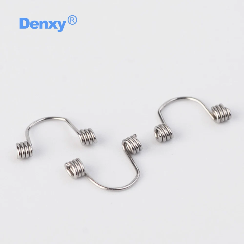 Denxy 30 Stück Kieferorthopädische Torsionsfeder für einzelne Frontzähne, Kieferorthopädischer Draht, Anteriorer Kieferorthopädischer Bracket – Detail 2