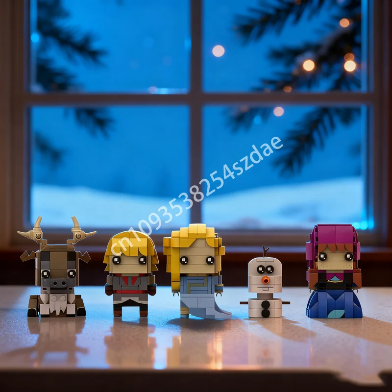 

710pcs MOC Elsa Series Brickheadzed Model Building Blocks Architecture Assemble Toys DIY Creative Idea Christmas Gifts Kids