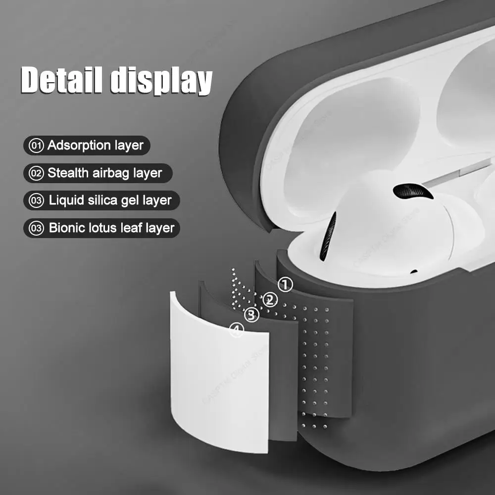 For Airpods Pro 2 USB C Case Silicone Letters Earphone Case For Apple AirPod 3 Pro 2nd Generation Pro2 Funda Headset Sleeve Case