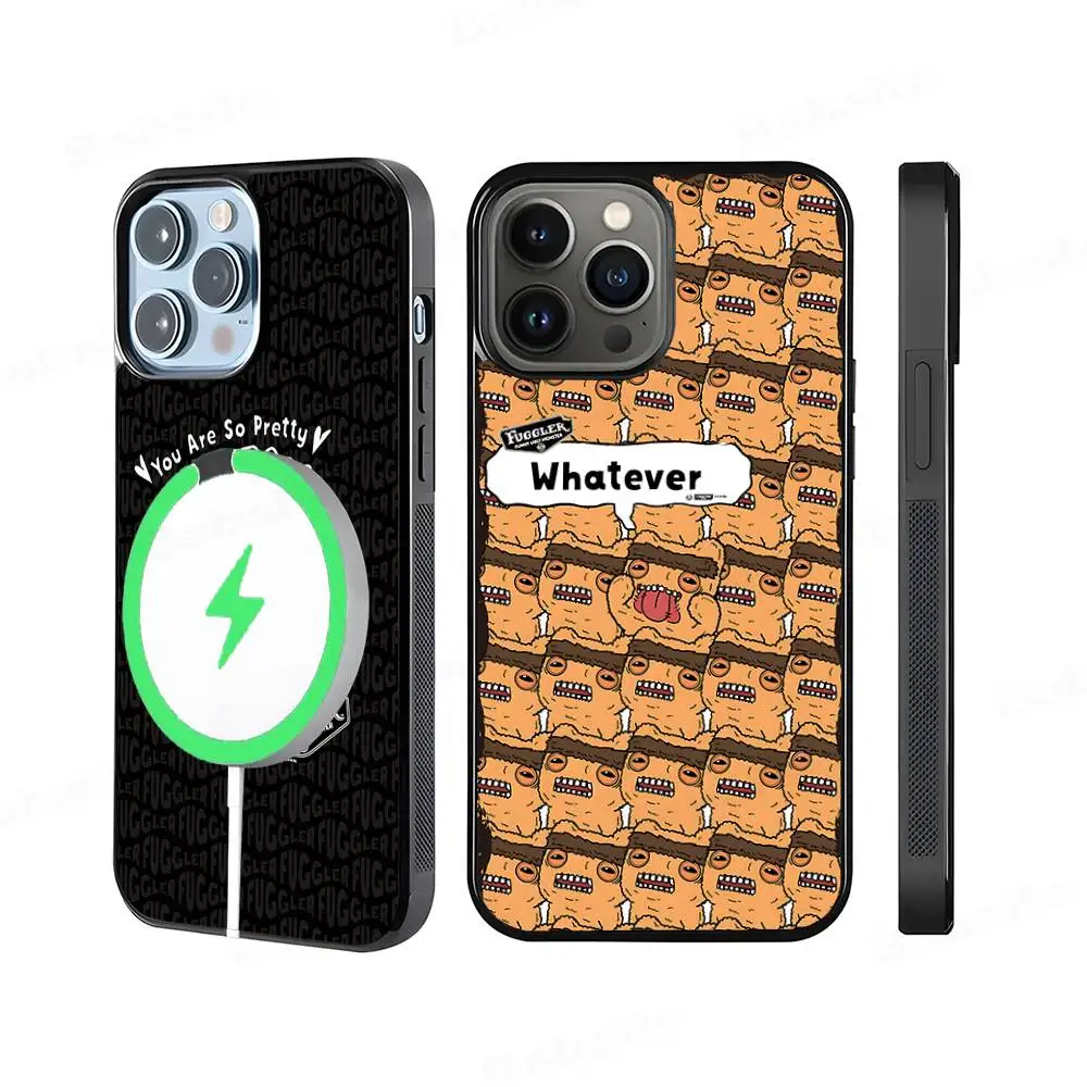

CUTE Doll FugglerS Black For Magsafe Magnetic Phone Case For IPhone 16 15 17 Pro Max 11 12 13 14 Plus Cover