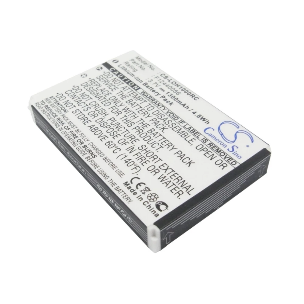 

Li-ion Remote Control Battery for Logitech, 3.7V, 1300mAh, Compatible Models: C-LR65, C-RL65, Harmony 1000 Remote