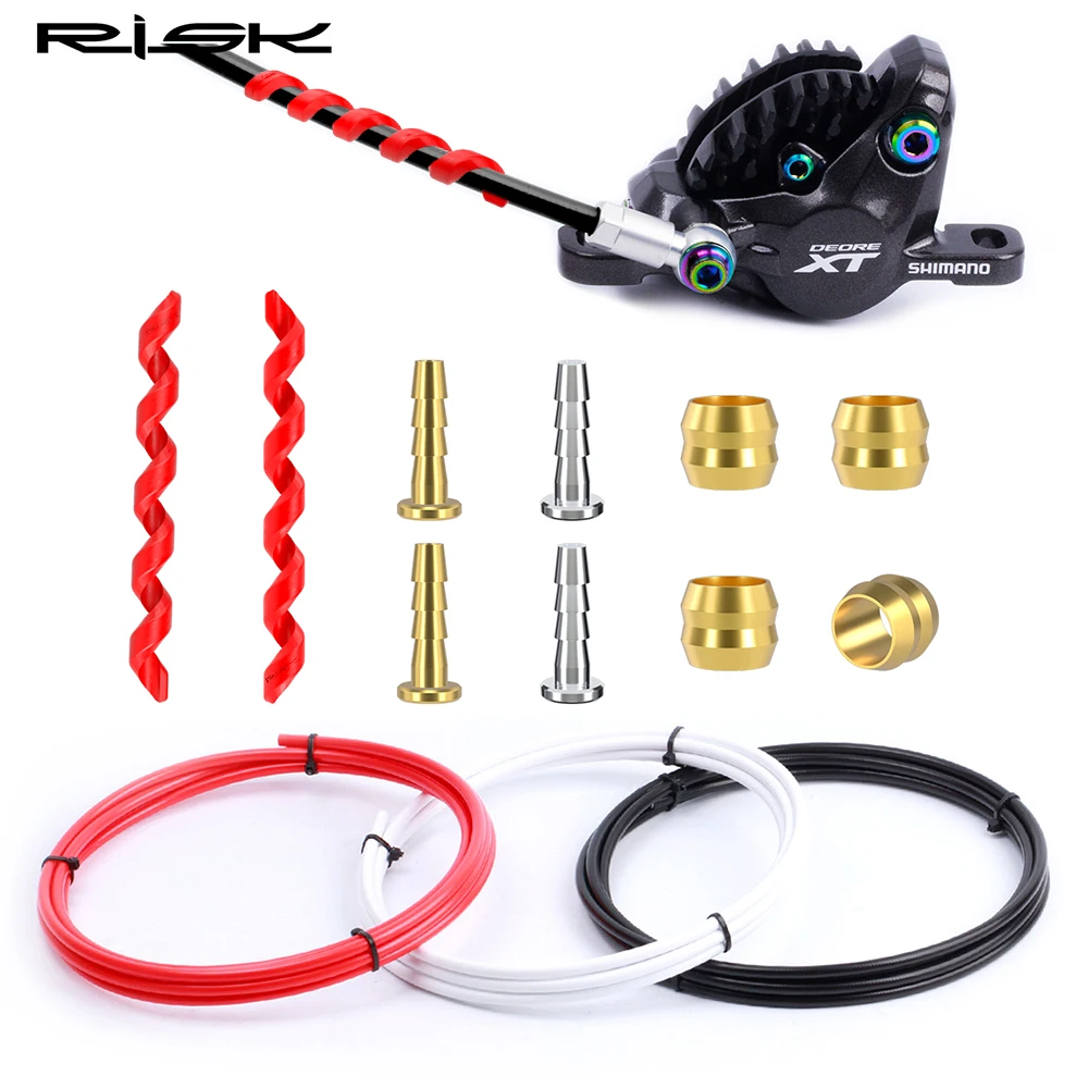 RISK Bicycle Hydraulic Disc Brake Hose Kits MTB Road Bike Tube Pipe Housing Set for Shimano Magura Sram SM-BH90 BH59 Needle 5MM