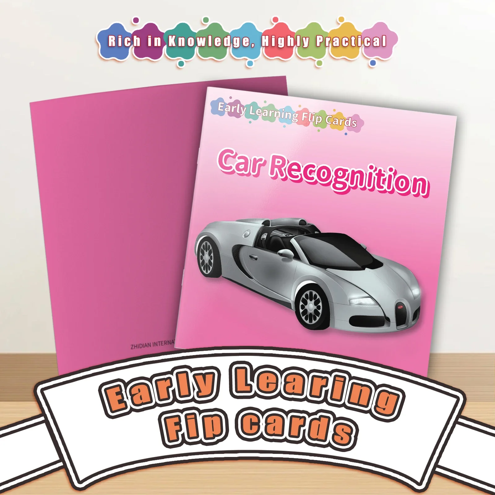 Car Card Book - Lively Knowledge Card Book for Early Learning, Educational Cards