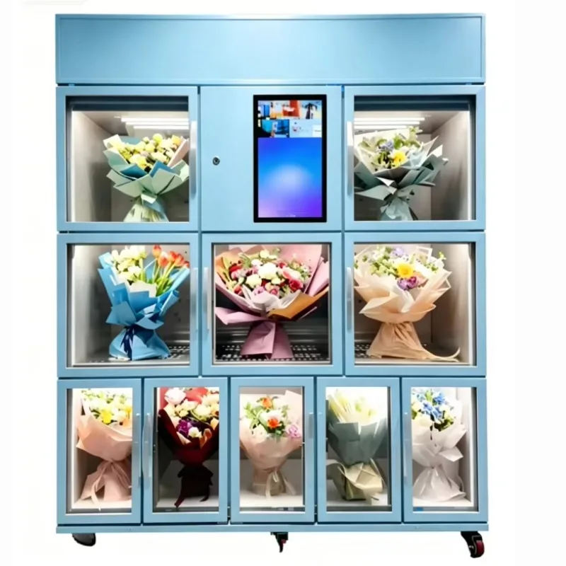 Refrigeration Locker Vending Machine Flower Smart Self Service Flower Vending Machine Flower Vending Machine FL Customized