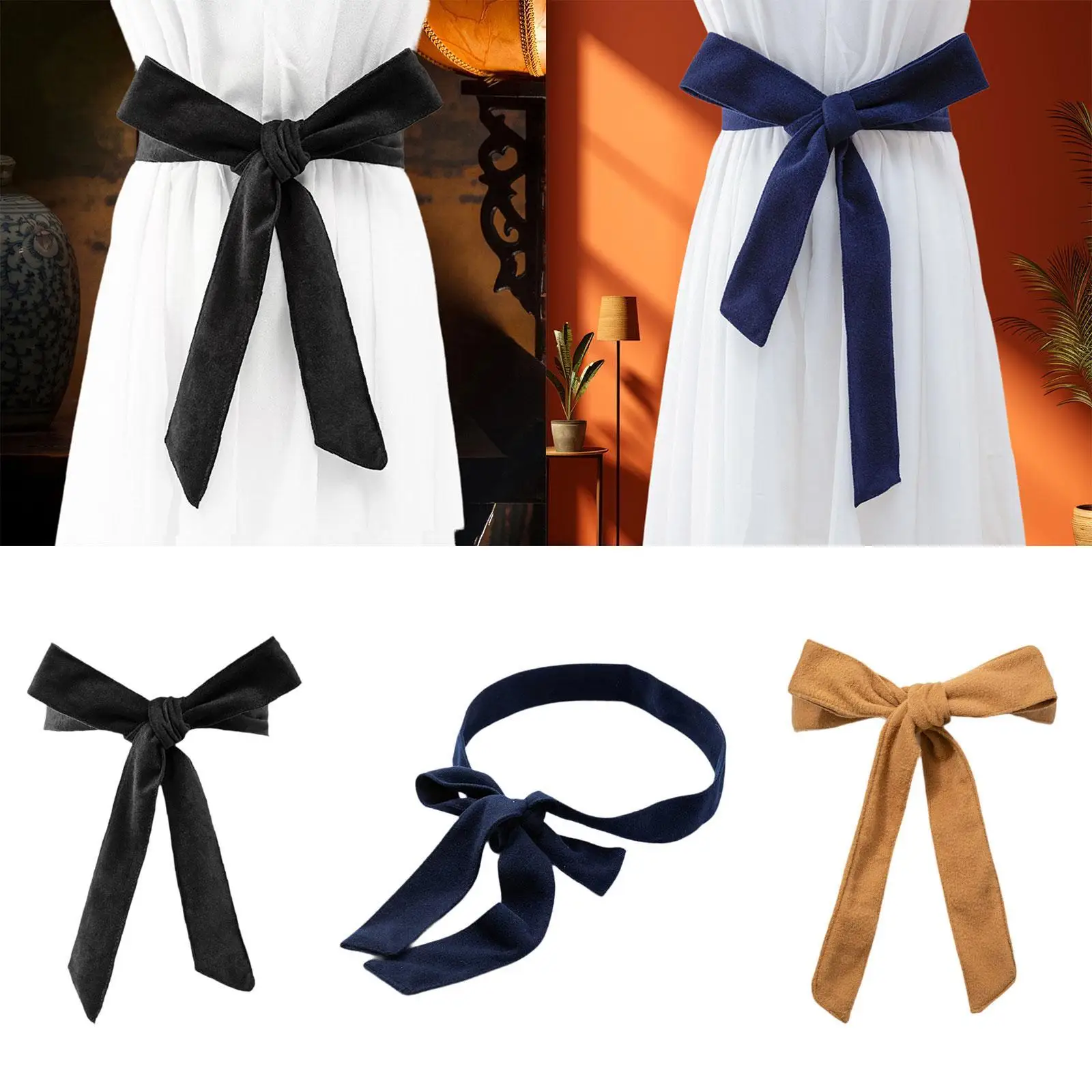 حزام مشد نسائي من الصوف، حزام معطف أنيق للتنقل