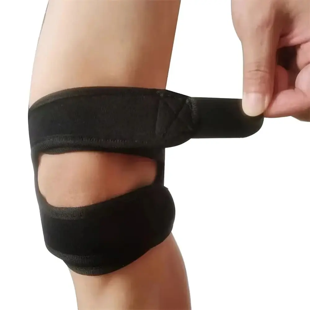 1/2Pcs Double Patellar Sports Kneepad Elastic Pressurized Patella Tendon Support Knee Brace Pad Open Knee Hole Knee Wrap Band