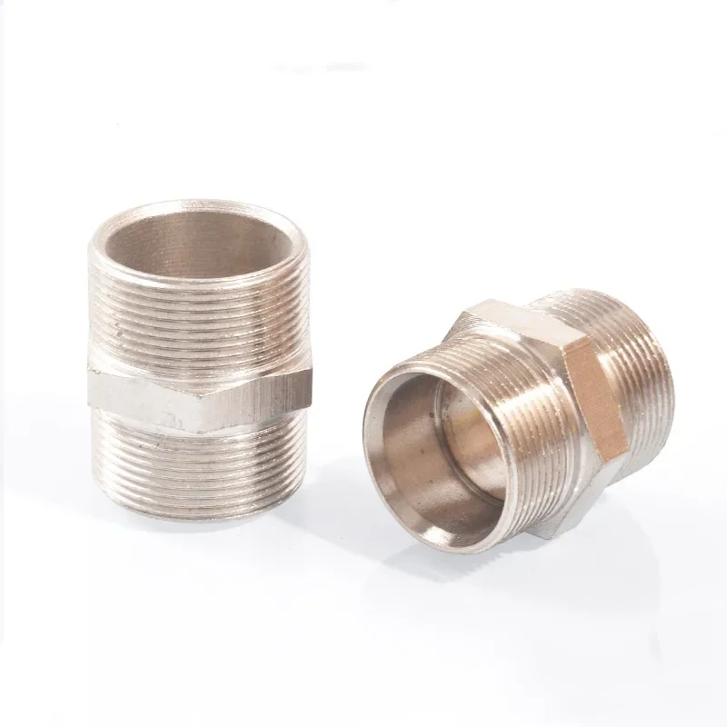 M8 M10 M12 M14 M16 M18 M20 M22 M24 Metric Male to Male Thread Brass Pipe Fitting Equal Connector Coupler Adapter