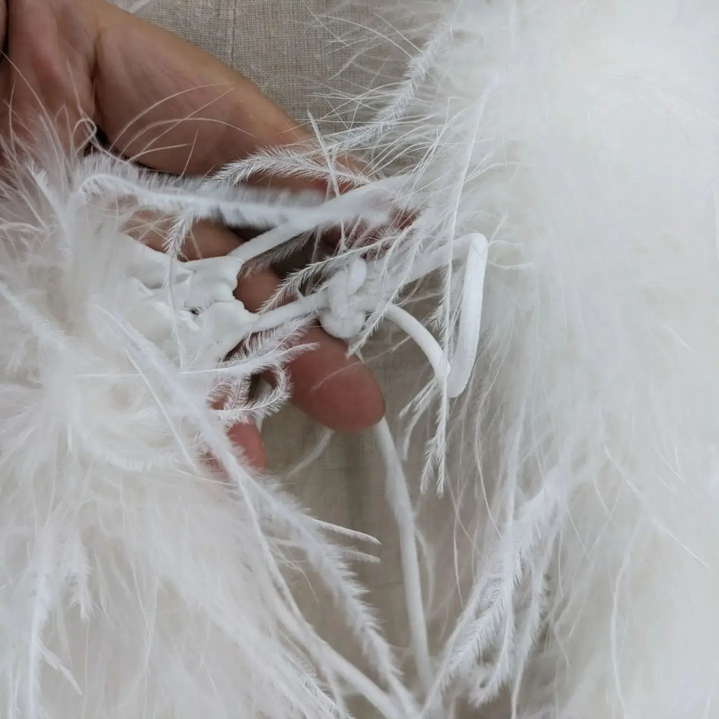 Side Split Women Mini Skirt With Bandage real ostrich feather skirt Y2K Evening Party wear sex dropped skirt 250625