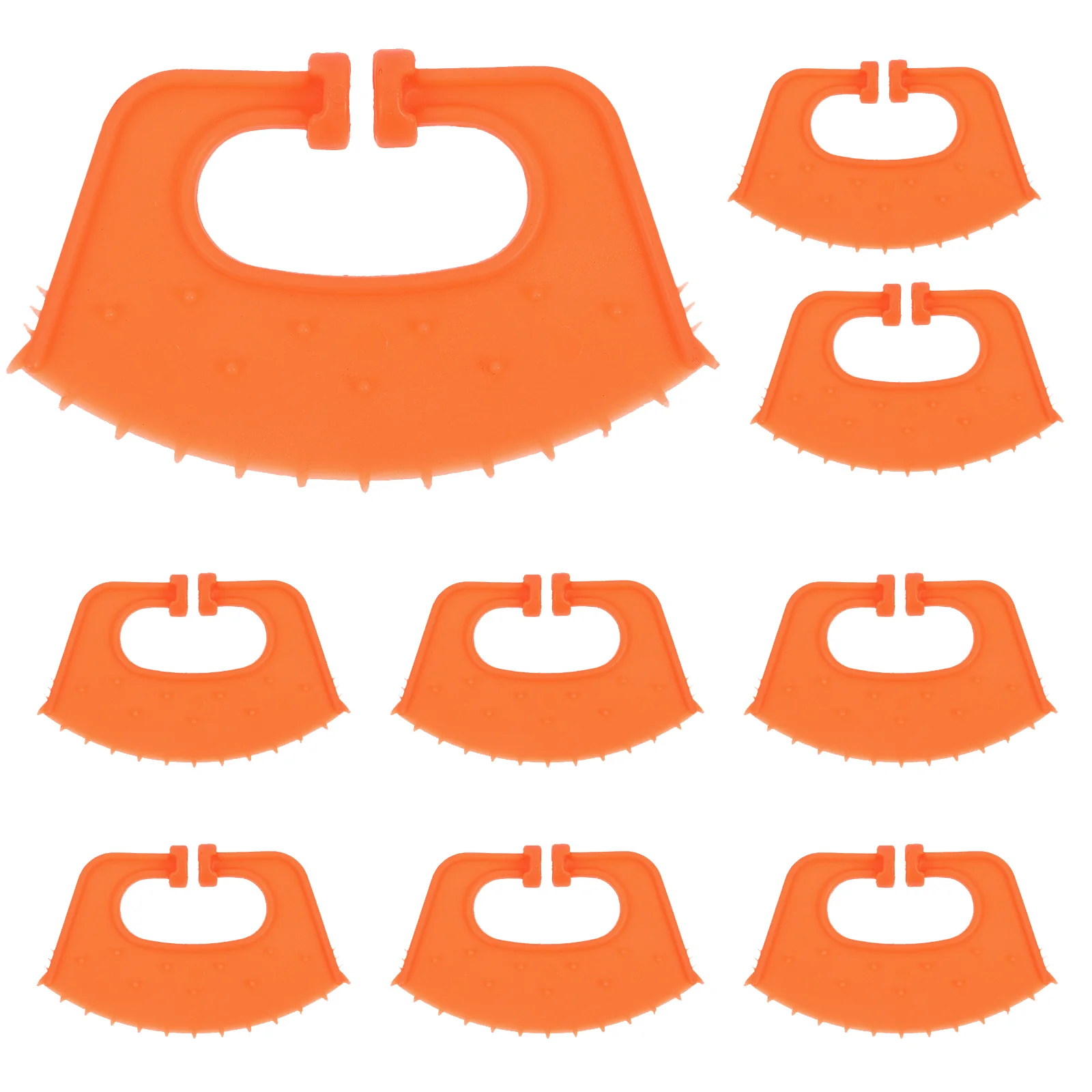 

10 Pcs The Animal Calf Weaner Plastic Nose Clip Accessories Clamp Weaning Equipment Orange