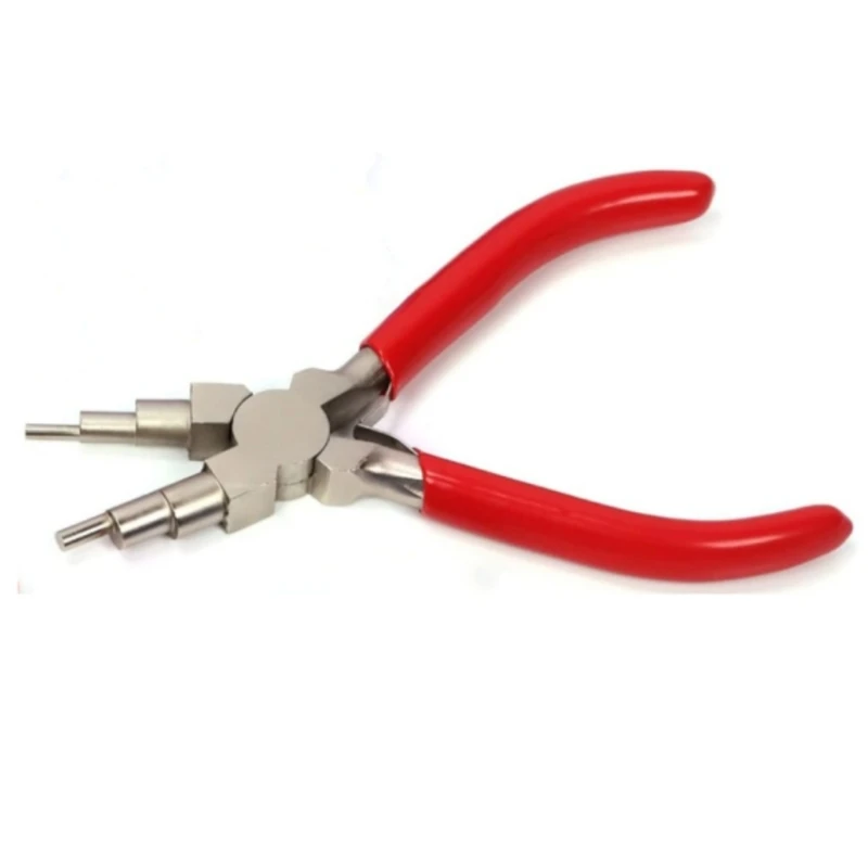 Pinza a becchi tondi con doppia molla Pratici strumenti essenziali per gioielli per creazione gioielli, artigianato in