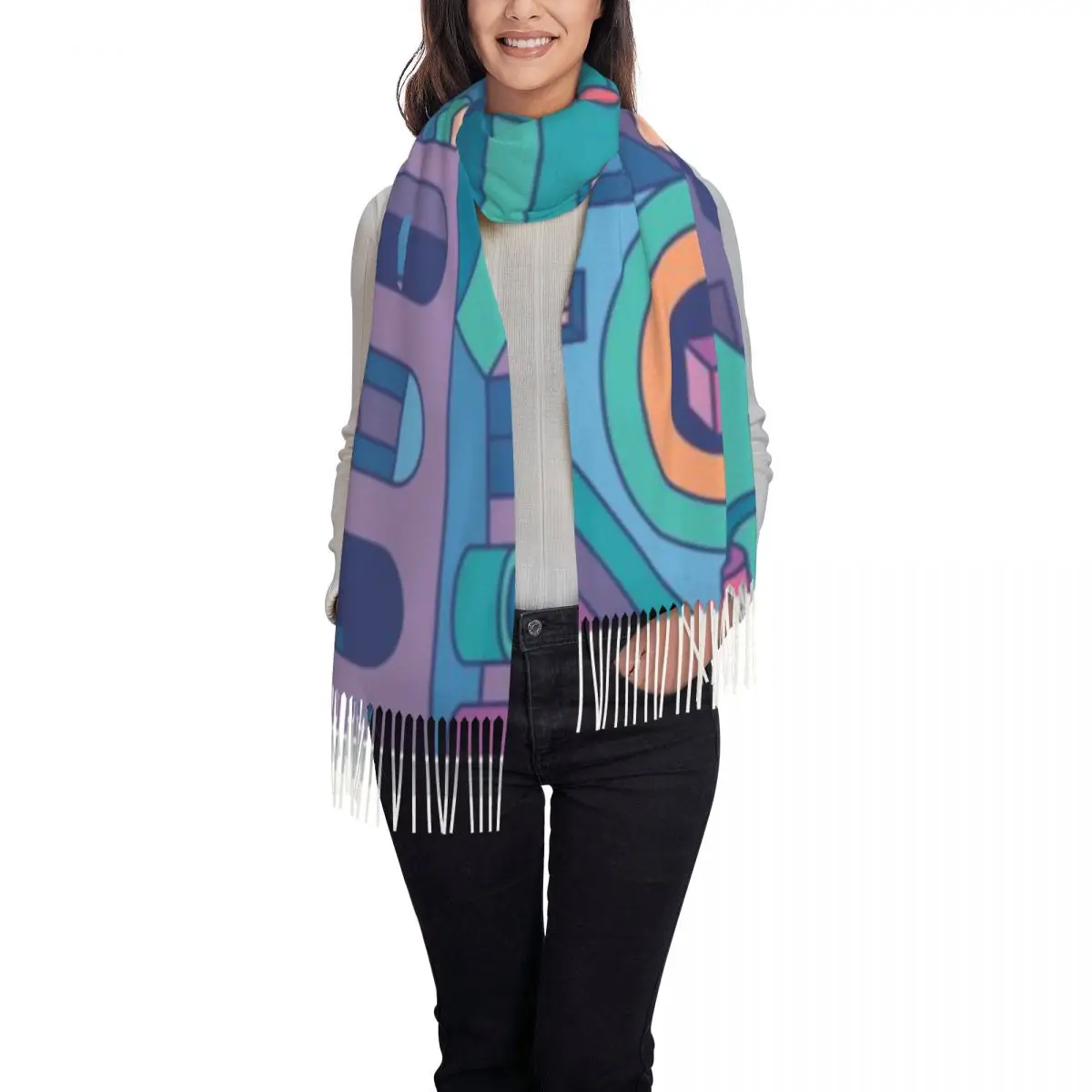 Scialle Una sciarpa con nappe