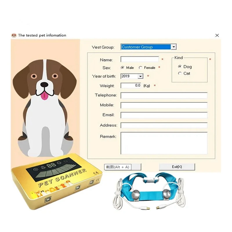 Pet Scanner Quantum Scanner For Detecting Dog And Cat Animal Quantum Resonance Magnetic Body Health Analyzer For Clinic