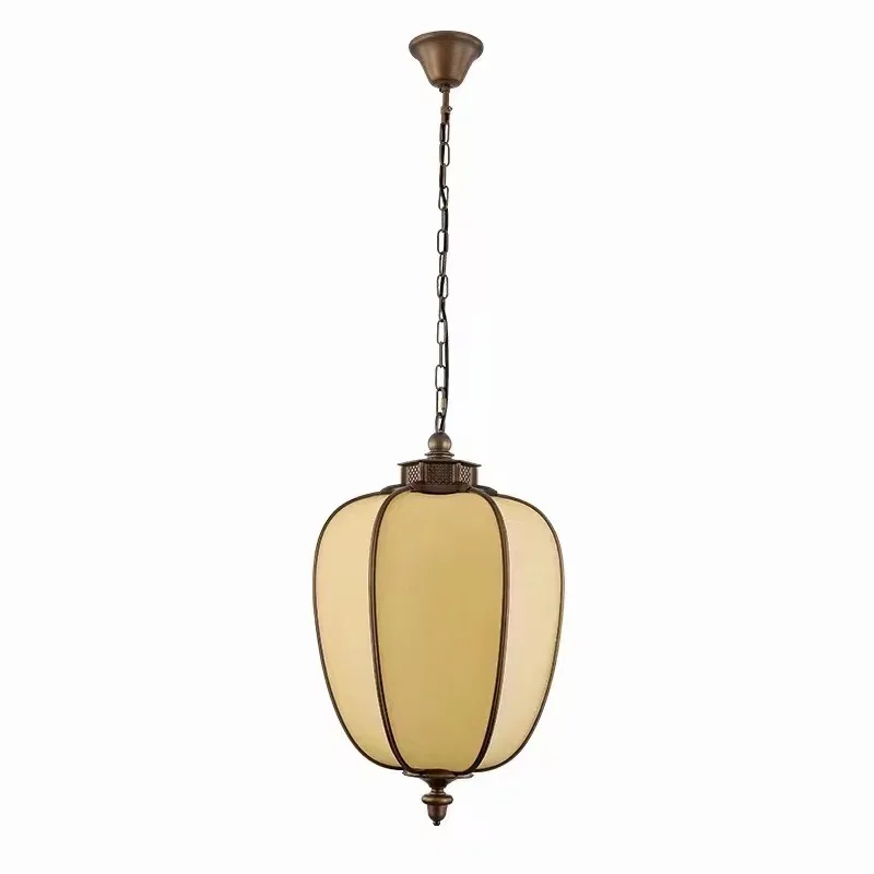 Ancient chandelier imitation marble Chinese chandelier villa courtyard community outdoor light simple
