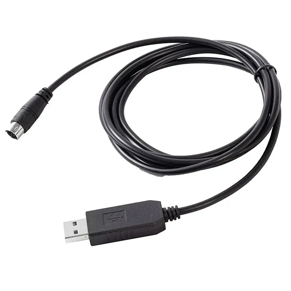USB RS232 to 6-Pin Mini Din Cable for XGB XBM XBC PLC to PC RS232 Serial Download Silicon Labs CP2102 1.8m
