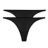 1/2/4Pcs Ice Silk Seamless Panties Soft Thin Band Thongs Woman Satin Underwear Female Bikini Panties String Tangas Mujer
