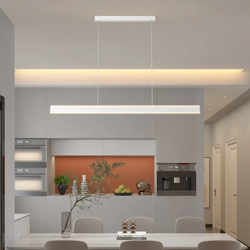 

Modern Minimalism Dimmable Pendant Lights for Living Dining Room Kitchenisland Tables Black Chandelier Home Decor Light Luster