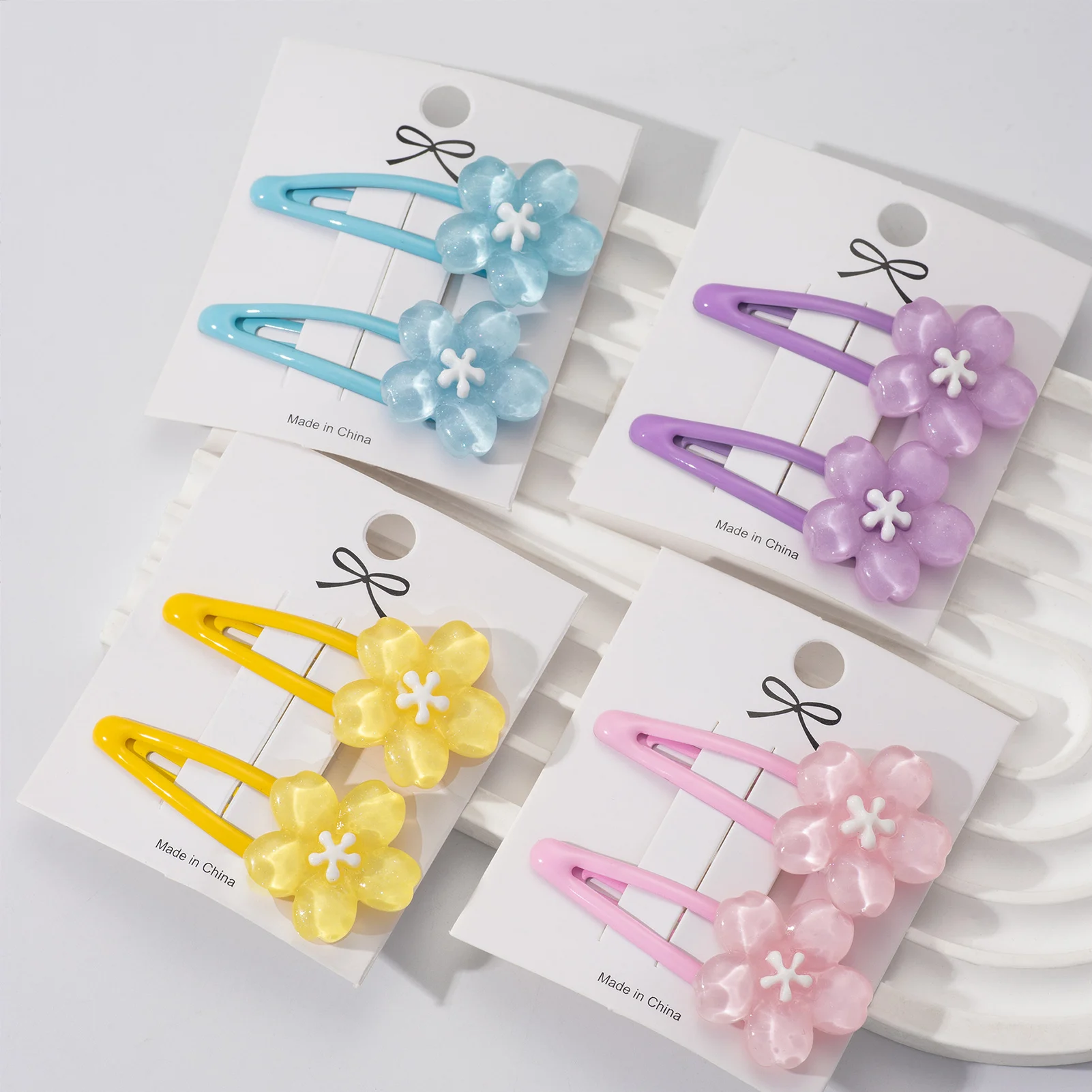 1 Pasang Jepit Rambut Lucu Musim Panas Merah Muda Jepit Rambut Bb Bunga Warna Jelly Pastel Jepit Rambut Samping Lucu untuk Aksesori Rambut Wanita Anak Perempuan