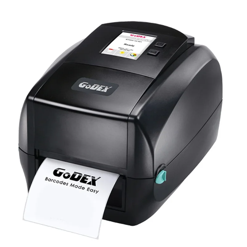Impresora de transferencia térmica RT863I Original, impresora de código de barras térmica directa de 600dpi para GODEX
