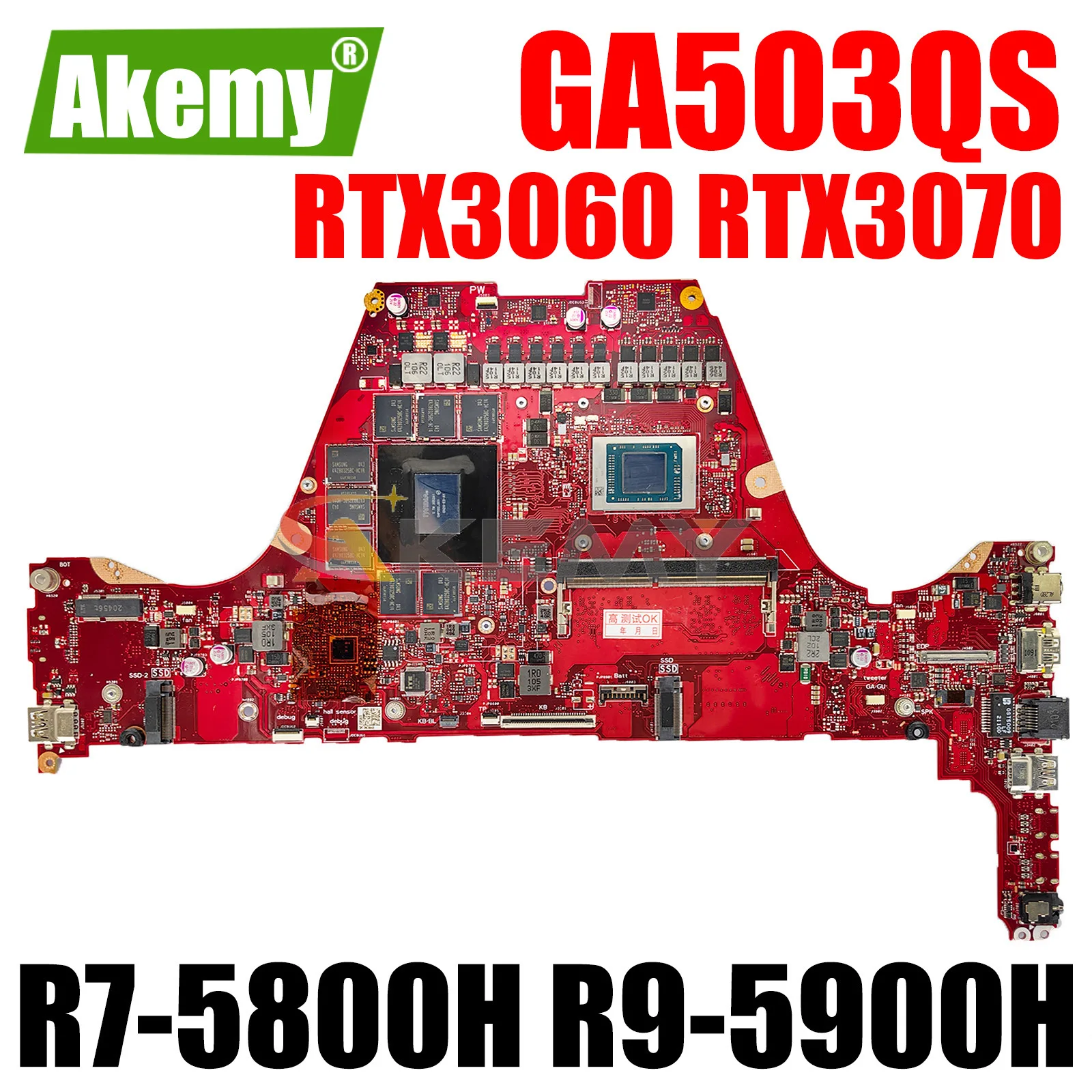 

GA503QR Mainboard For ASUS ROG Zephyrus G15 GA503Q GA503QR GA503QS Laptop Motherboard R7 R9 8G/16G RAM RTX3060 RTX3070 RTX3080