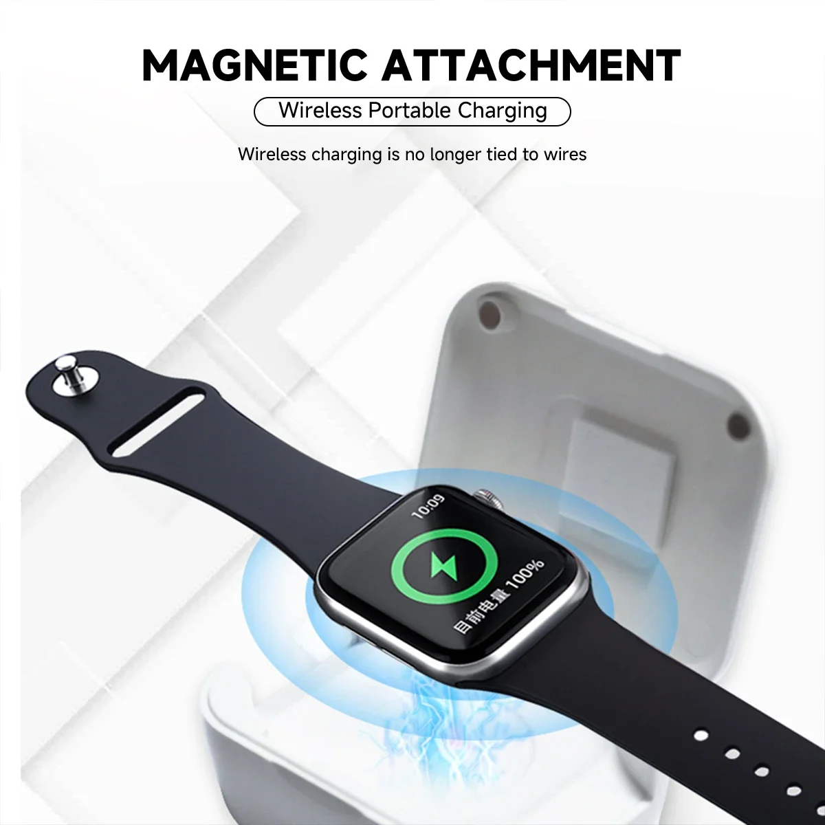 بنك طاقة سريع الساعة لساعة أبل 10 9 8 7 6 5 4 3 2 1 شاحن لاسلكي محطة قاعدة شحن محمولة لساعة iwatch