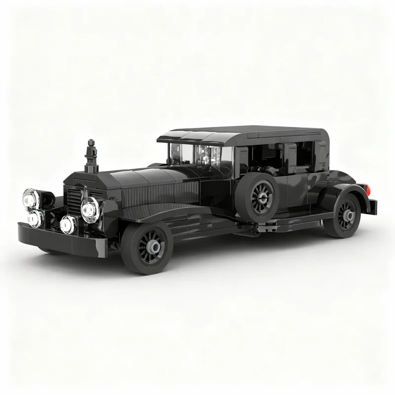 279PCS MOC City Champions Super Car 1920S Gangster Model Technology DIY Assembly Building Blocks Display Birthday Gift Building