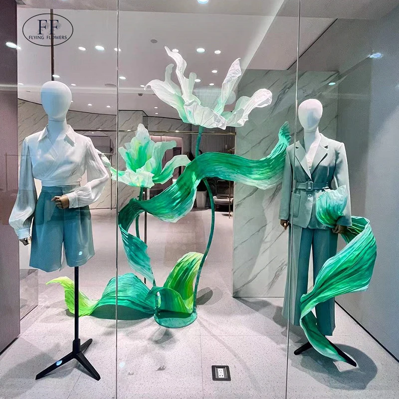 

Hot Selling Large Artificial Paper Flowers Factory Price Decorations for Shop Windows and Parties