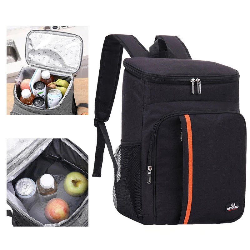 

20L Portable Thermal Lunch Bag Food Box Durable Waterproof Cooler Ice Insulated Case Camping Oxford Dinner Backpacks Icebox