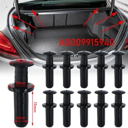 Clips de revestimiento para puerta trasera de coche, remaches de retenedor de Panel de ajuste, sujetadores interiores, tapa de alfombra, maletero, Mercedes Benz A0009915940, 10 unidades