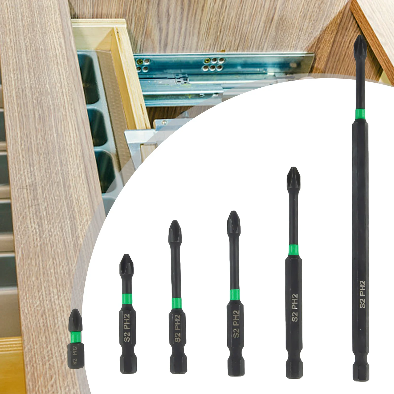 6 pezzi cacciavite a croce PH2 lotto magnetico testa punte per cacciavite in acciaio legato cacciavite antiscivolo 25 50 65 70 90 150mm
