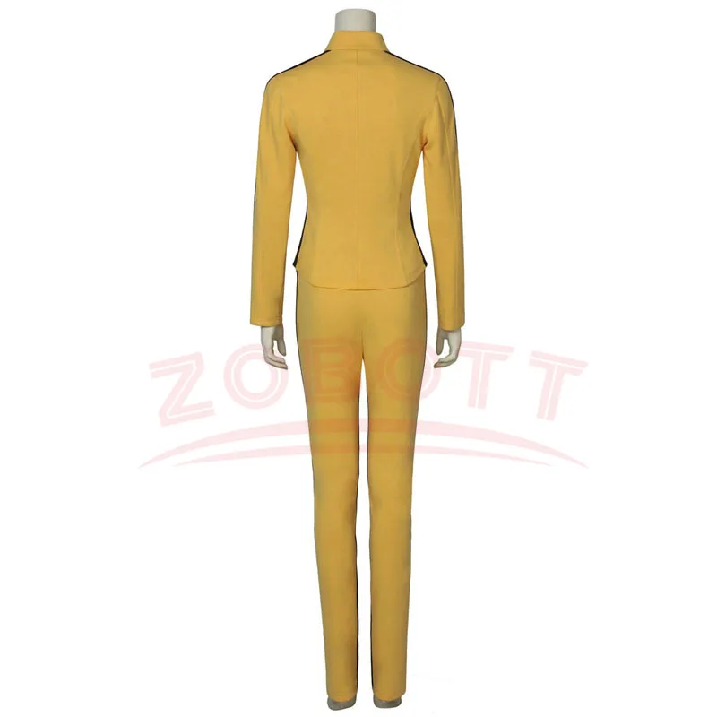 Uma thurman o filme matar cosplay bill traje feminino amarelo apertado uniforme ternos a noiva cosplay trajes de festa de halloween