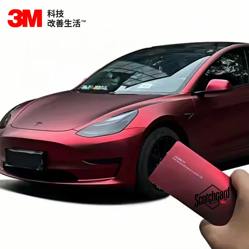 

3M colorful film Pet Romani Red Vinyl Wrap Matte Red Adhesive Film Auto Wrap Car Body Wrapping Vinyl Decoration Film