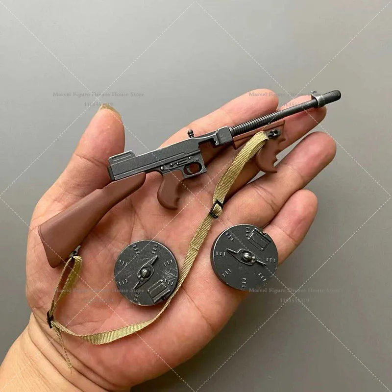 1/6 Scale Male Accessory Submachine Gun Miniature Model Fit For zytoys ZY2023 12-inch Action Figure Soldier Length About 15CM
